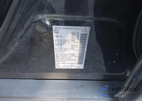 2017 Nissan Rogue Sv from USA, damaged, VIN 5N1AT2MV2HC859044